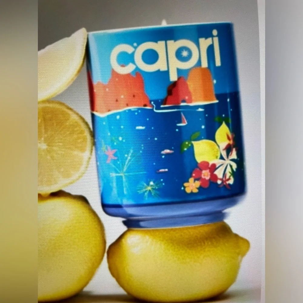 ❤️ ANTHROPOLOGIE Daniella Manini Capri Floral Lemon Blossom Boxed CANDLE NEW